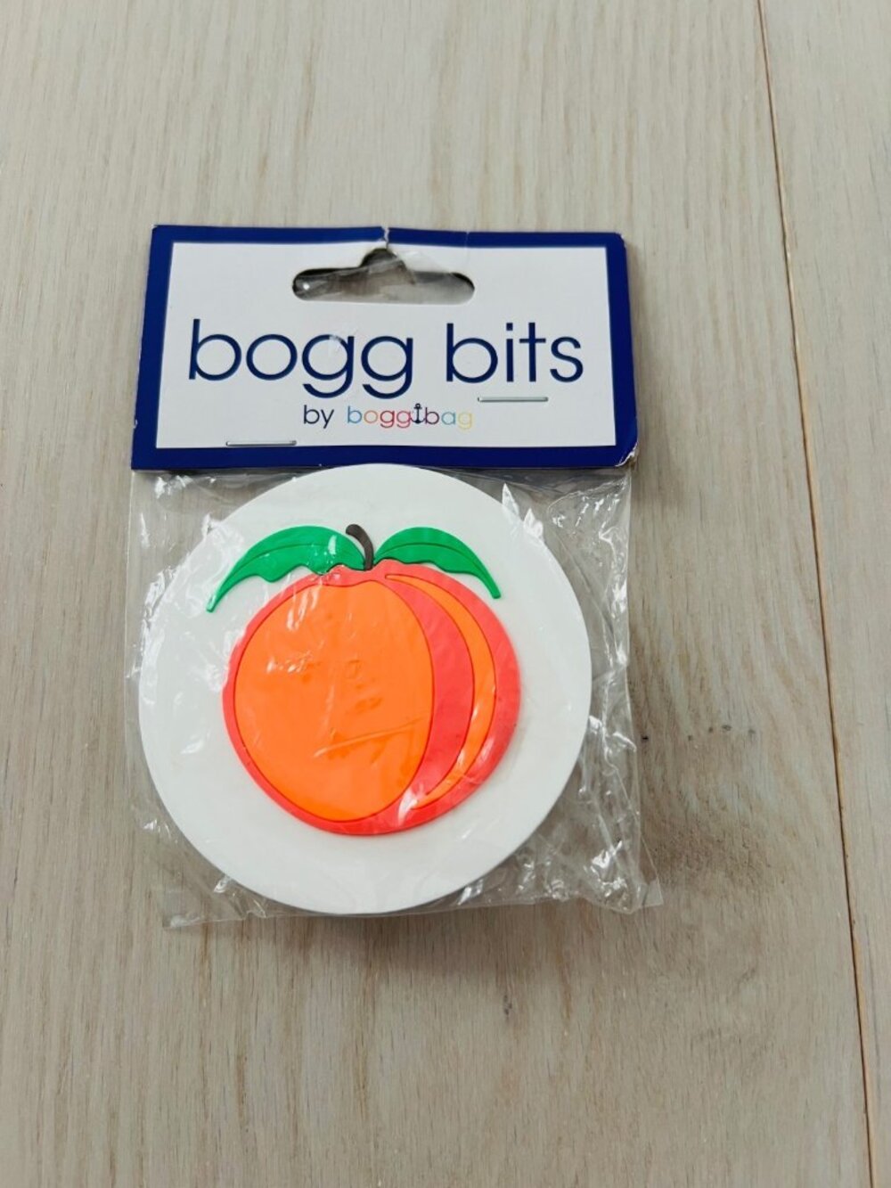 Bogg Bit Peach Fruit Charm Orange